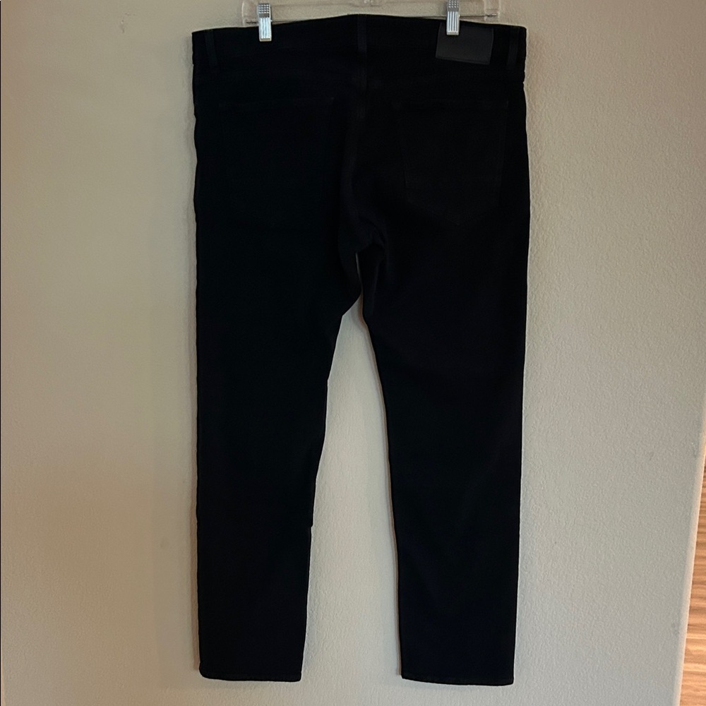Hugo Boss Cashmere-Touch Denim Men's Black Jeans - Picture 3 of 14